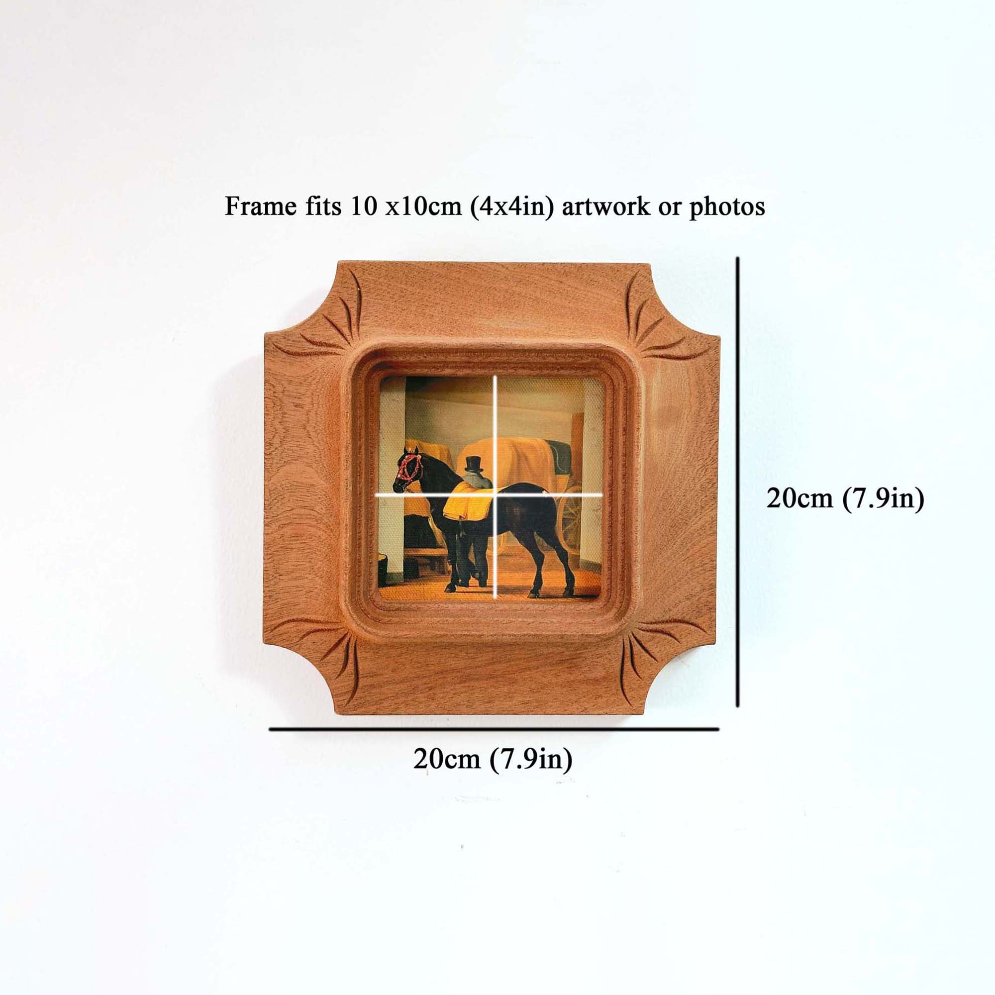 Architectural Handcarved Solid Wood Frame – Fits 4x4"