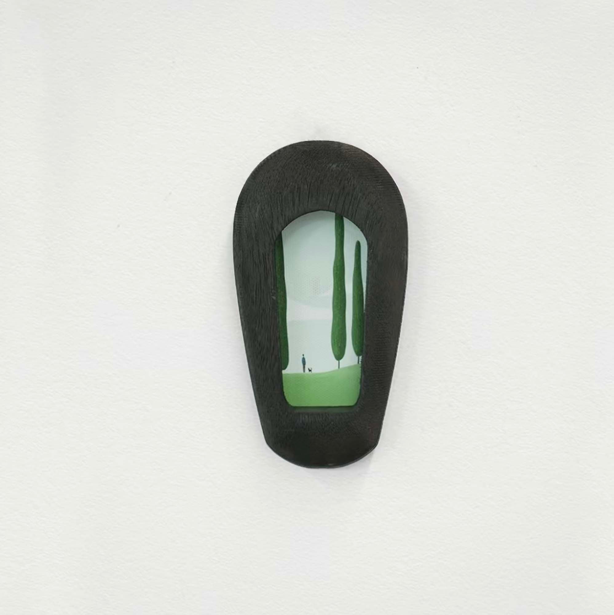 Mini Black Arched Organic Minimalist Wood Frame