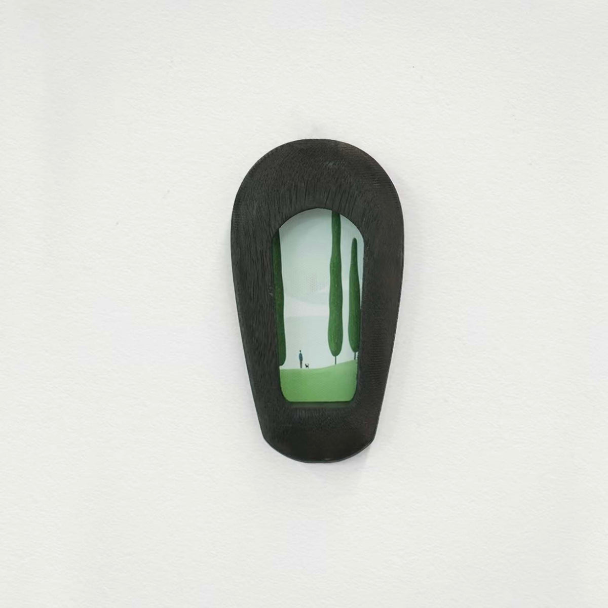Mini Black Arched Organic Minimalist Wood Frame