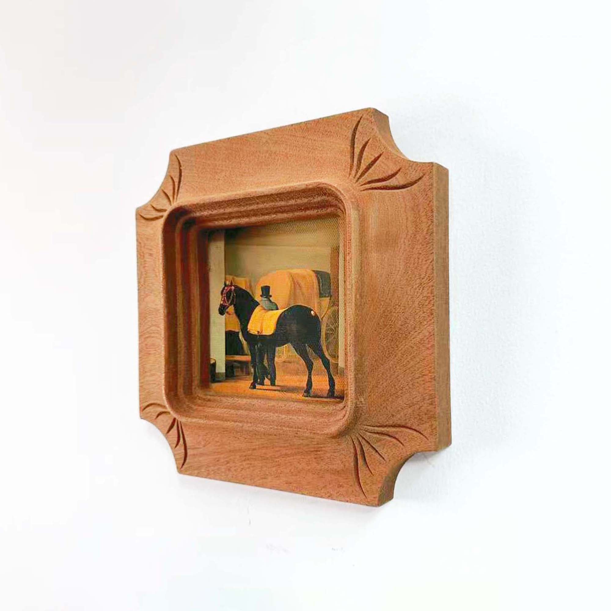 Architectural Handcarved Solid Wood Frame – Fits 4x4"