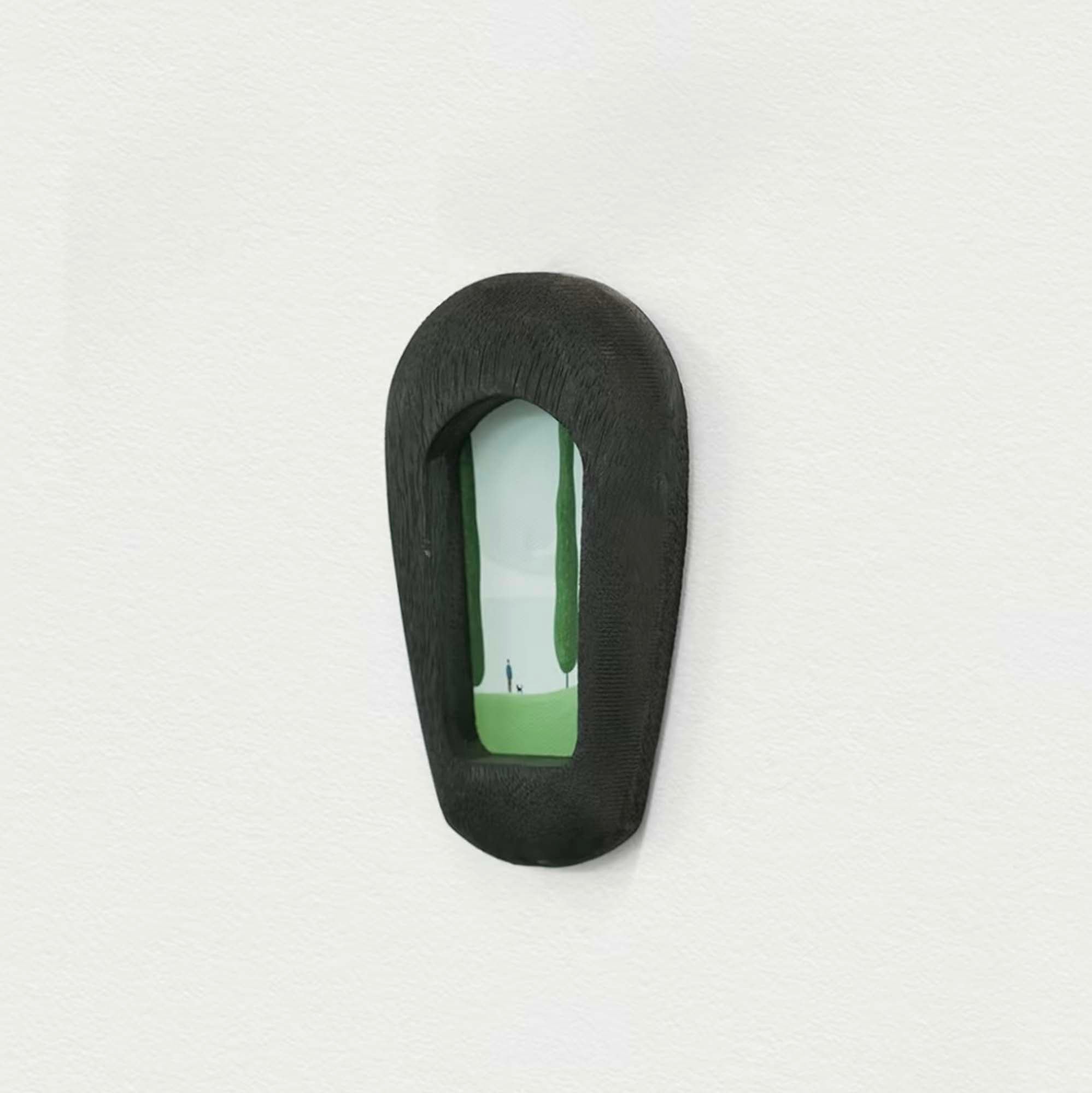 Mini Black Arched Organic Minimalist Wood Frame