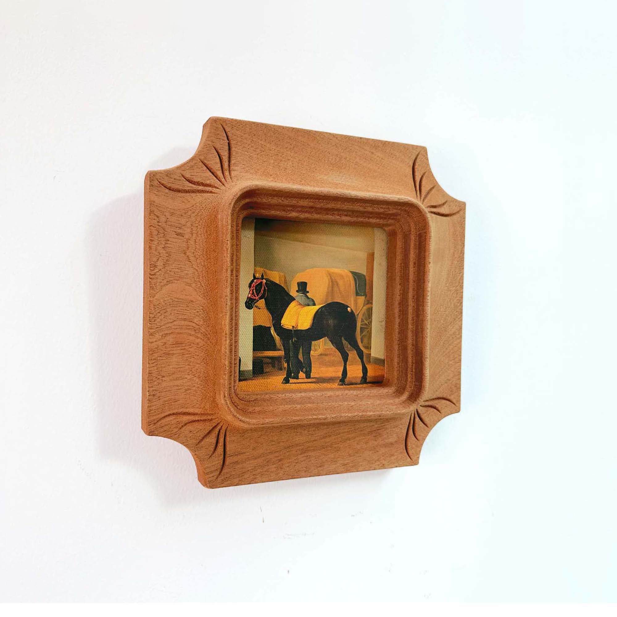 Architectural Handcarved Solid Wood Frame – Fits 4x4"
