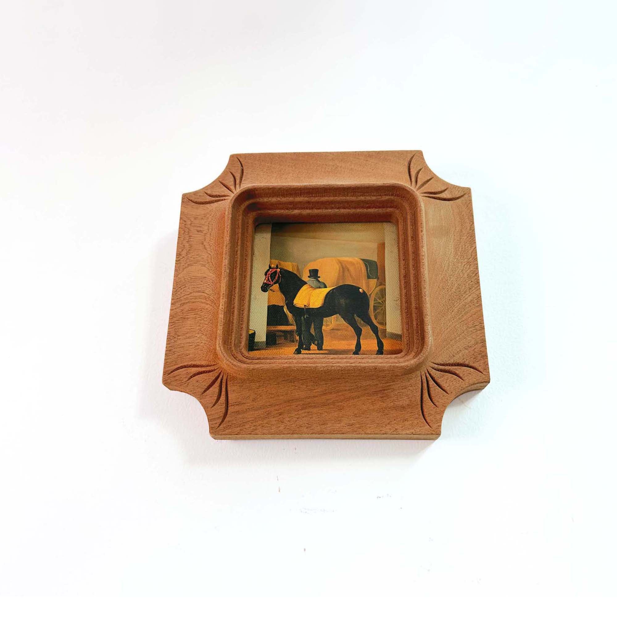 Architectural Handcarved Solid Wood Frame – Fits 4x4"