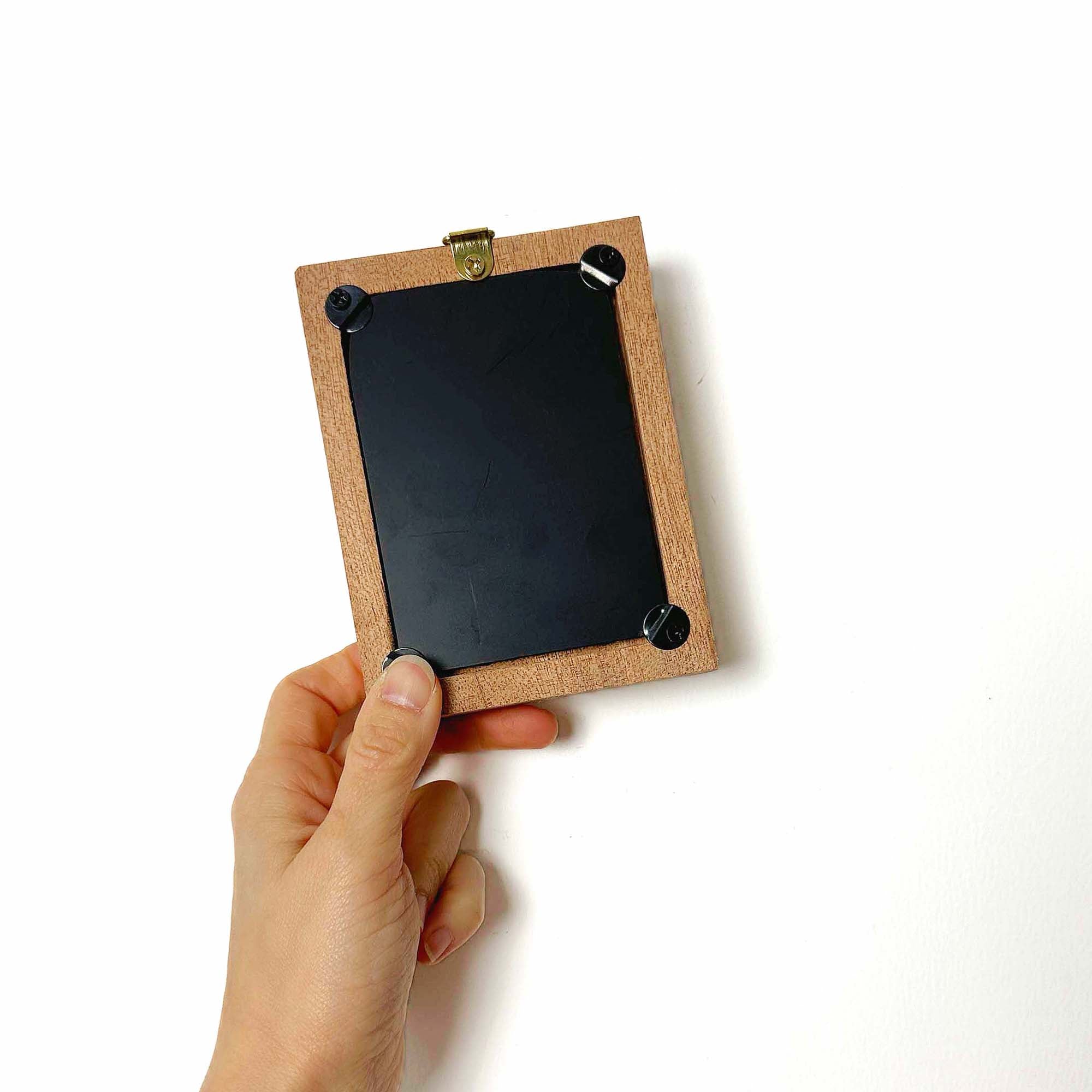 Mini Rustic Wavy Wood Frames | Hand Carved Boho Wall Decor