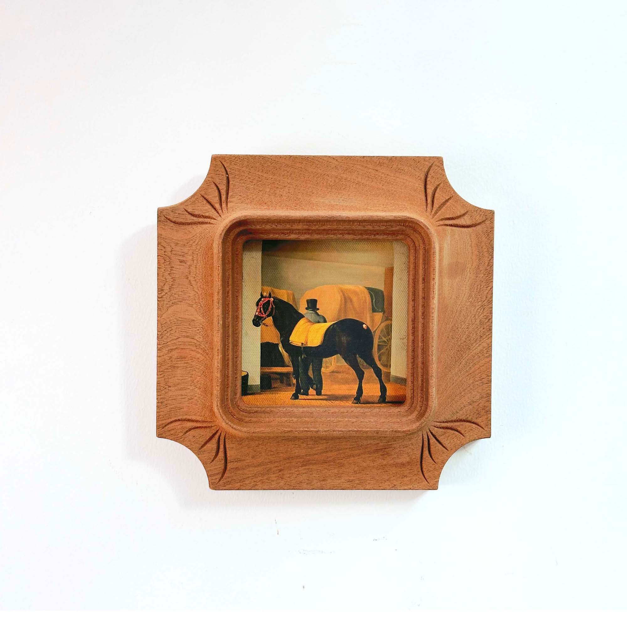 Architectural Handcarved Solid Wood Frame – Fits 4x4"