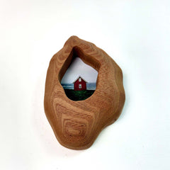 Organic Free-Form Handmade Solid Wood Frame – Natural Wabi-Sabi Decor