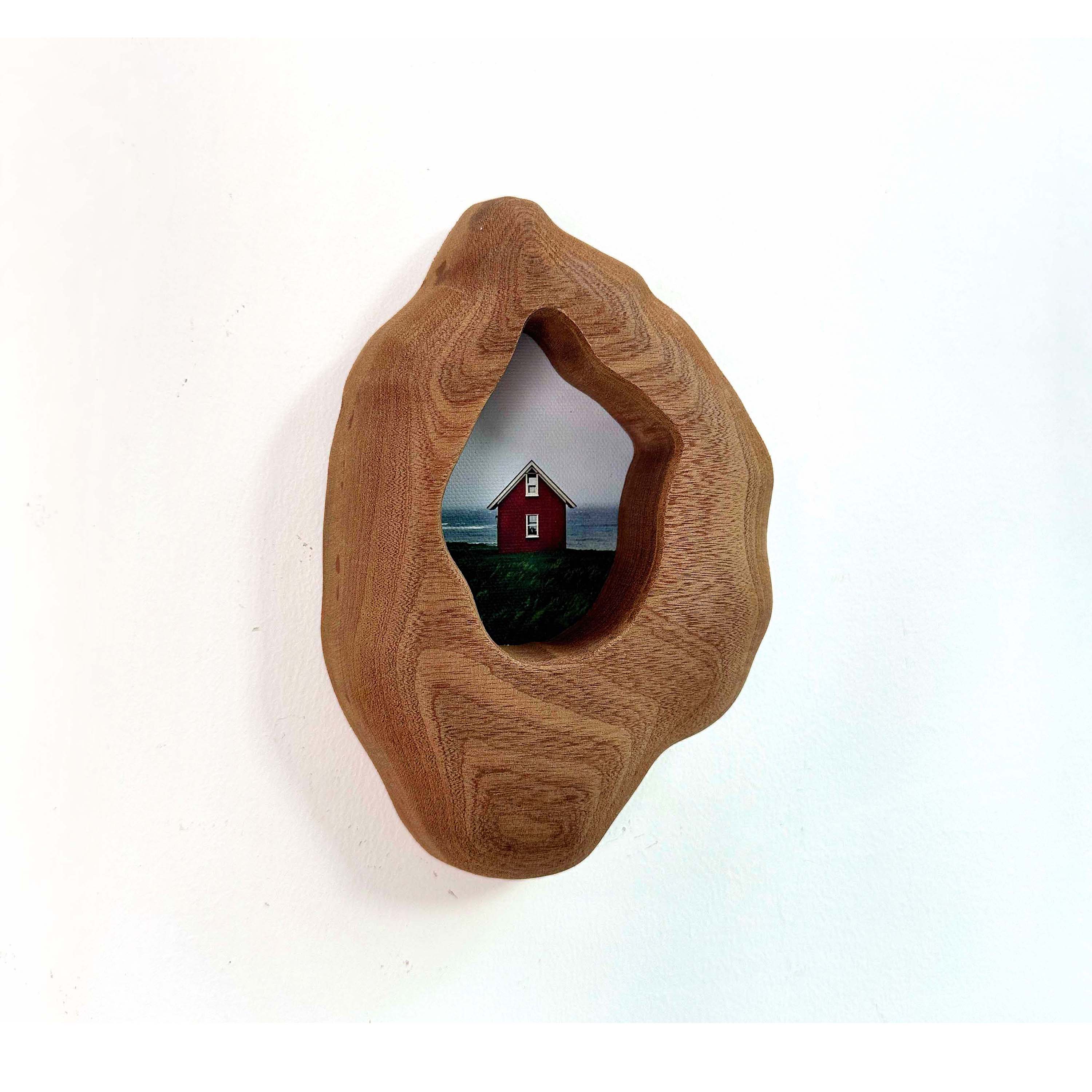 Organic Free-Form Handmade Solid Wood Frame – Natural Wabi-Sabi Decor
